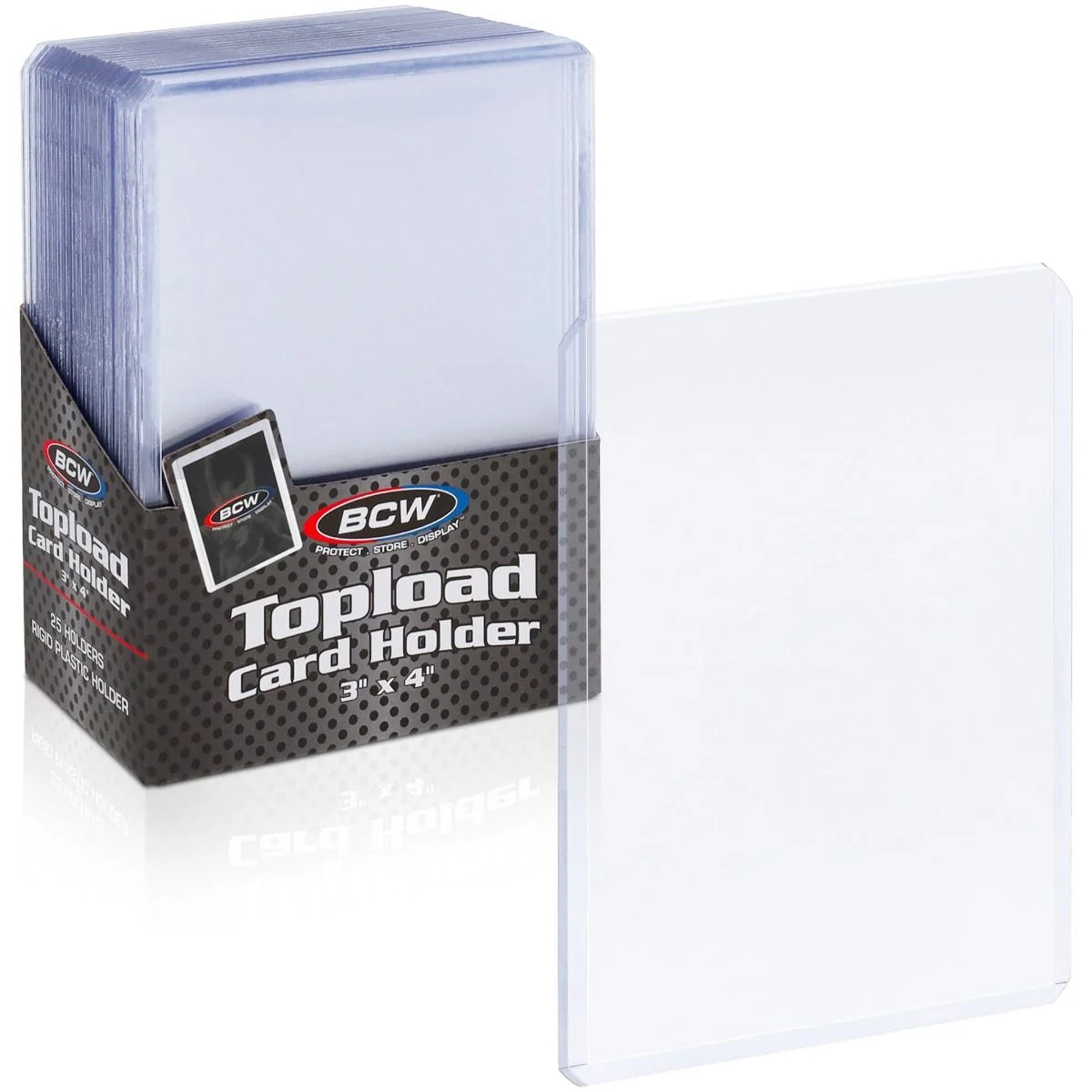 BCW 3x4 Standard Topload Card Holders 25 Count