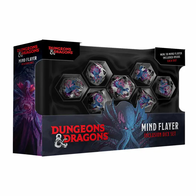 D&D Monsters Resin Inclusion Dice Set: Mind Flayer