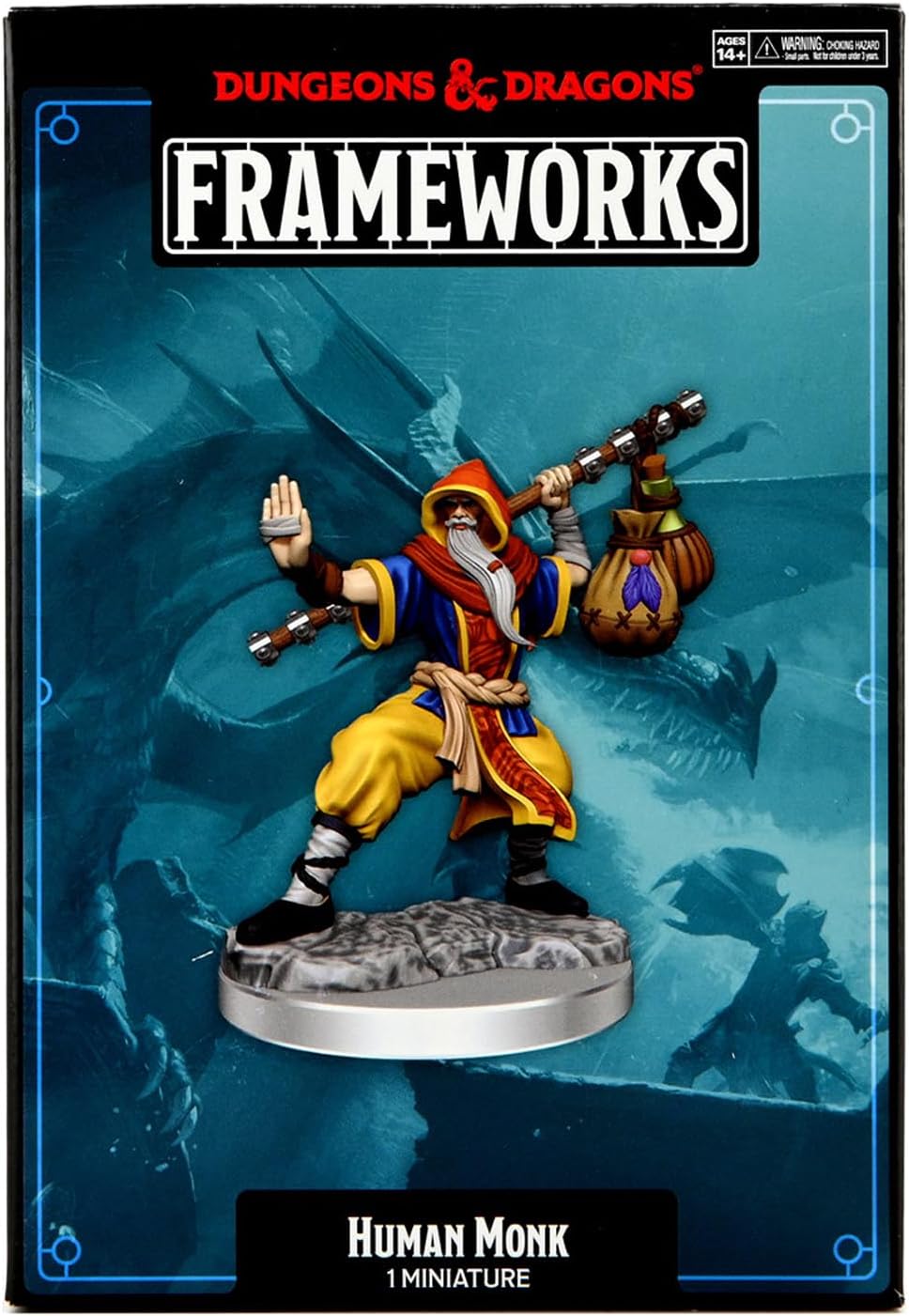 D&D Frameworks Wave 1 – Human Monk Male (Unpainted)