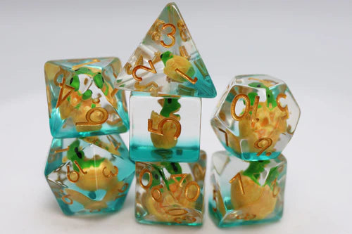 Foam Brain Games Green Dragon Hatchlings RPG Dice Set