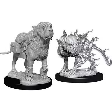 D&D Nolzur's Marvelous Miniatures Wave 11 – Mastiff & Shadow Mastiff (Unpainted)