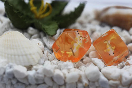 Foam Brain Games Golden Koi Fish RPG Dice Set