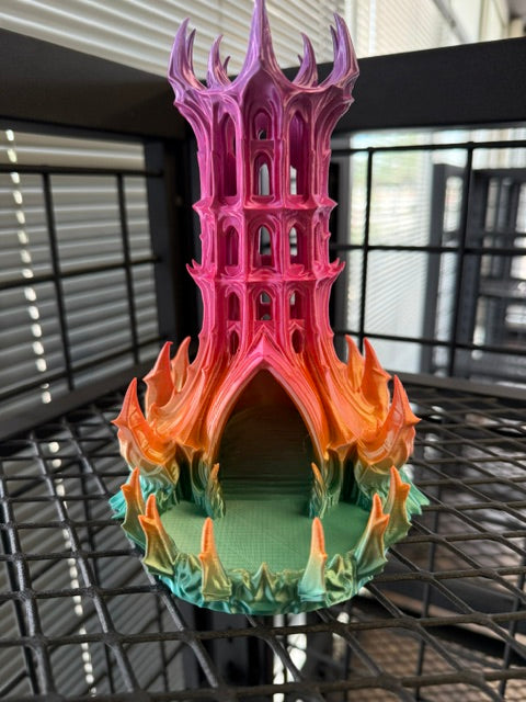 Color Transition Castle Dice Tower