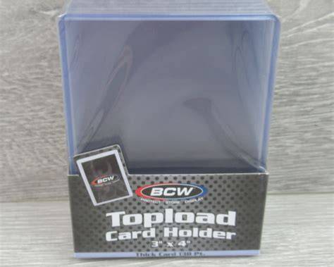 BCW 3x4 Thick Card Topload Holders 138 PT
