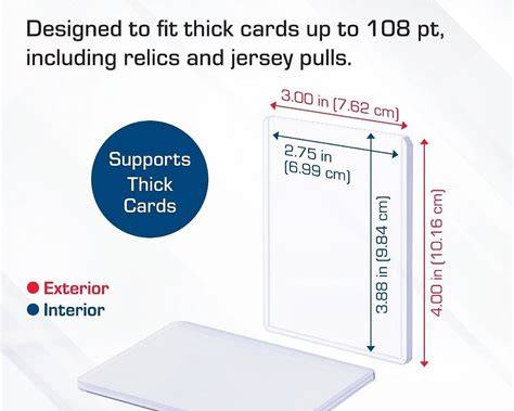 BCW 3x4 Thick Card Topload Holders 108 PT