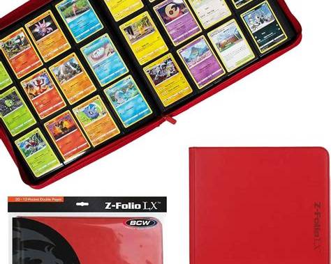 BCW Z Folio 12 Pocket LX Album Red