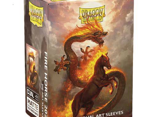 Dragon Shield Fire Horse 2026 Matte Dual Art Sleeves 100ct