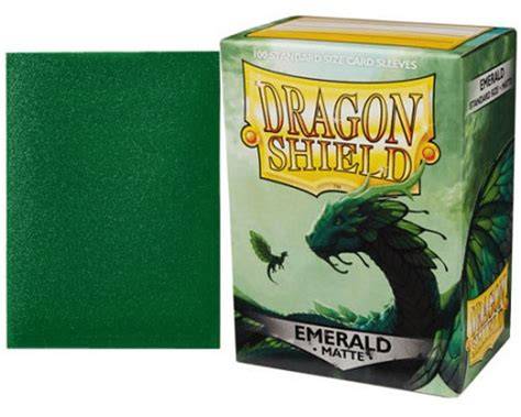 Dragon Shield Emerald Matte Standard Size Sleeves 100ct