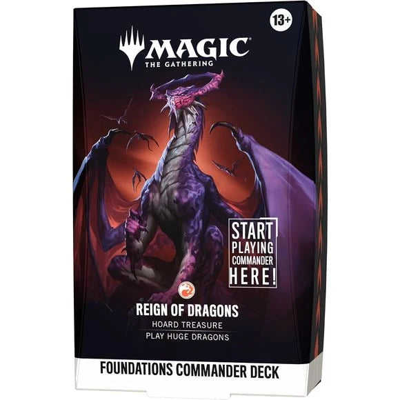 Magic The Gathering Foundations Commander Deck Reign of Dragons
