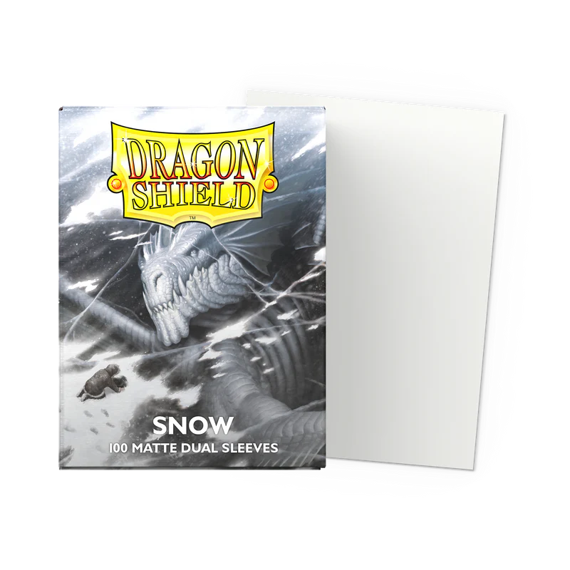 Dragon Shield Matte Dual Sleeves Snow Standard Size 100 Count