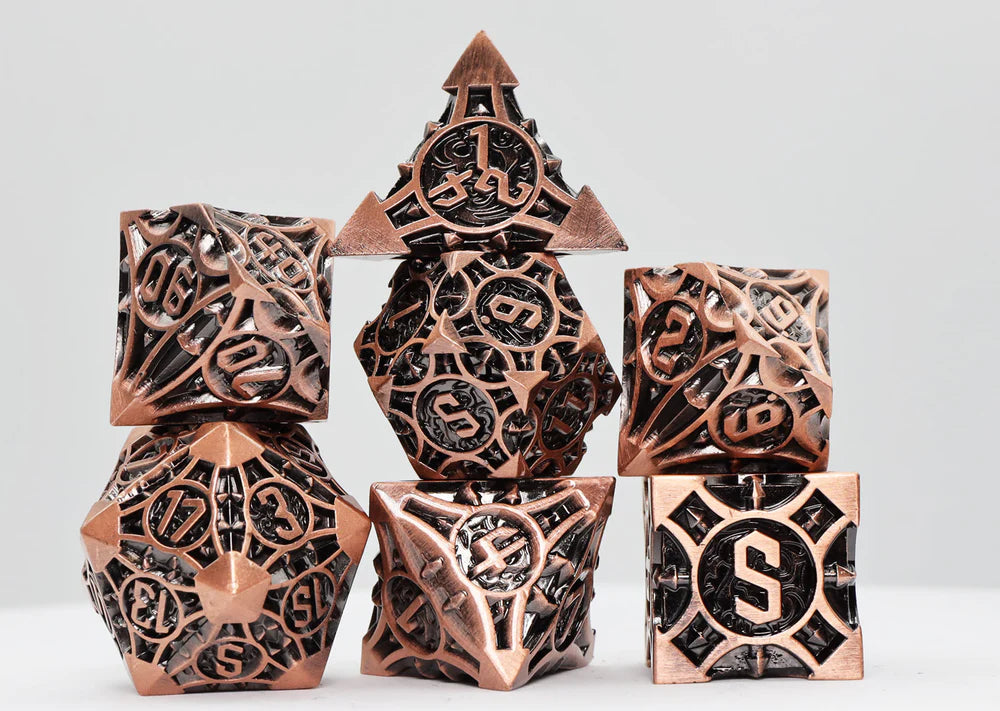 Foam Brain Games Copper Arrow Metal RPG Dice Set