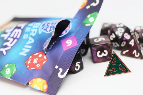 Foam Brain Games Mystery Loot: Plastic RPG Dice Set & Bonus Metal Die