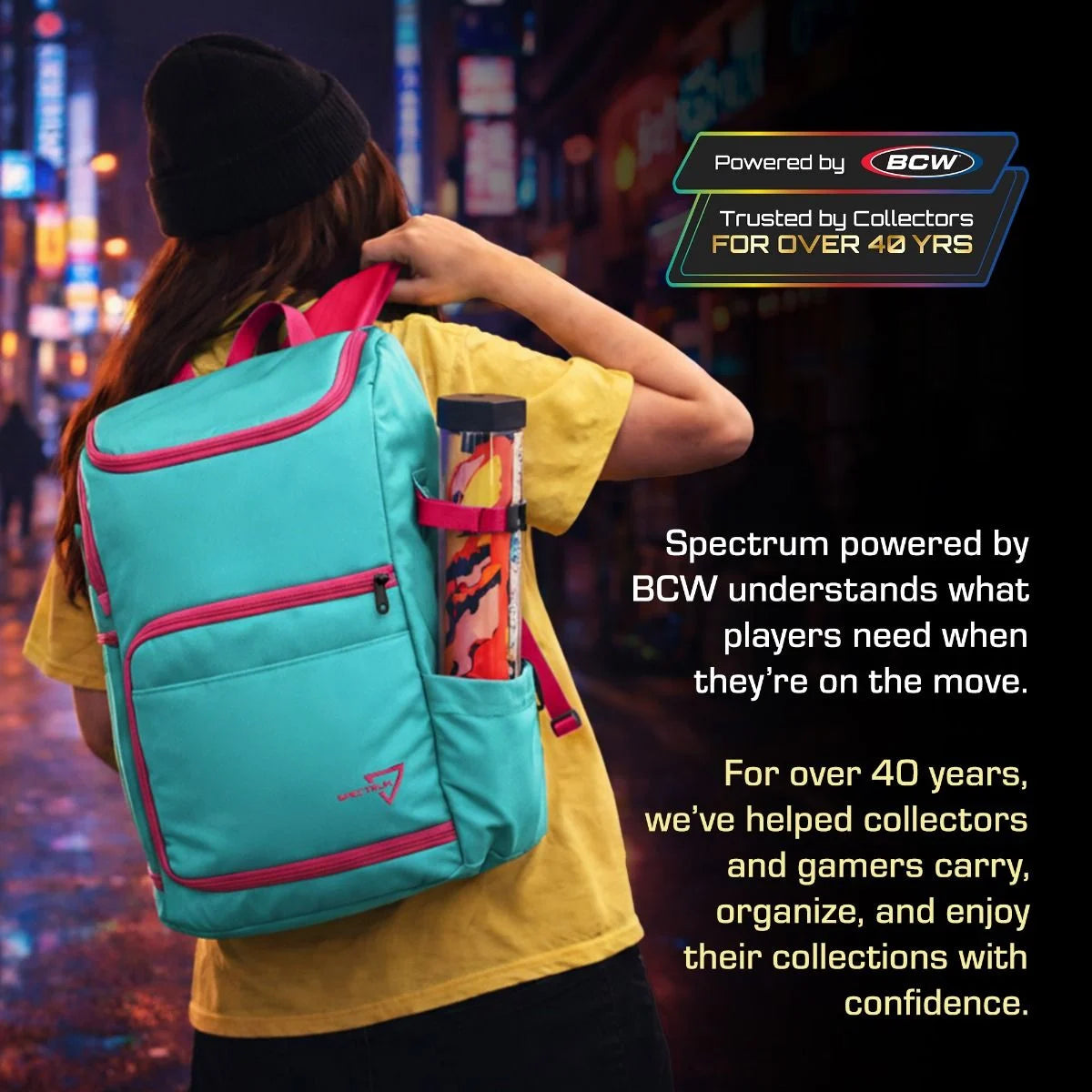 TCG Backpack - Cyber Pink/Teal