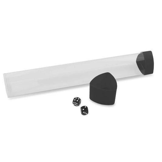 Playmat Tube with Dice Cap Black