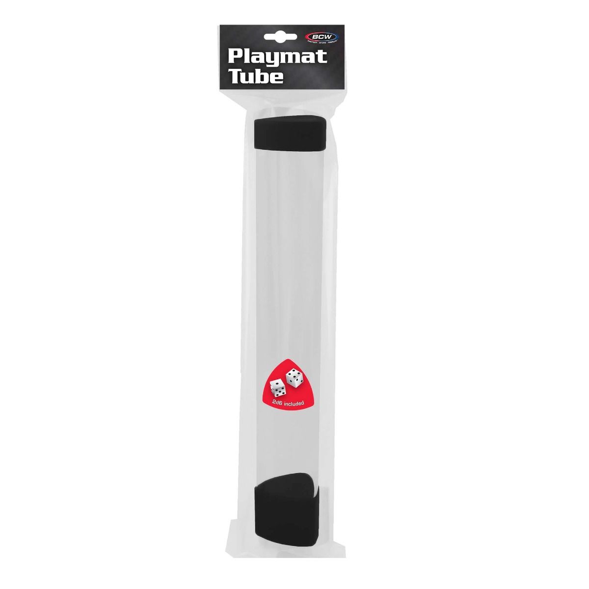 Playmat Tube with Dice Cap Black