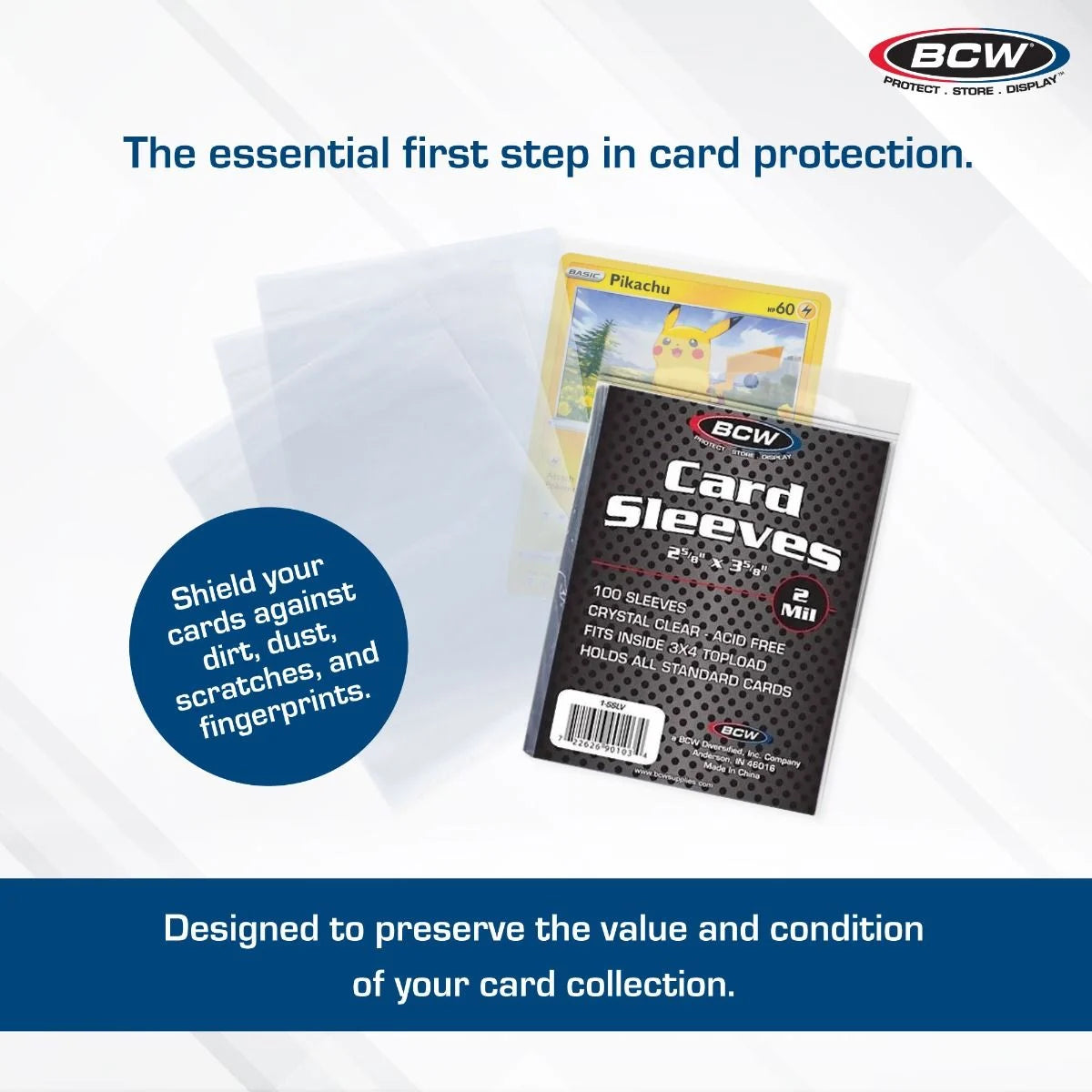 BCW Standard Card Sleeves 100 Count