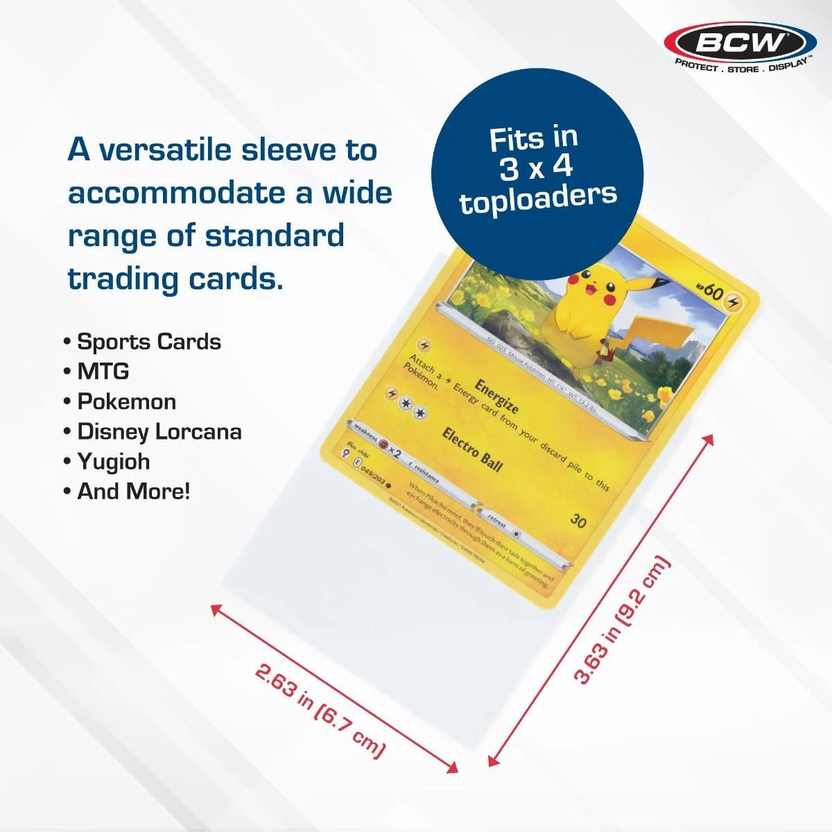 BCW Standard Card Sleeves 100 Count
