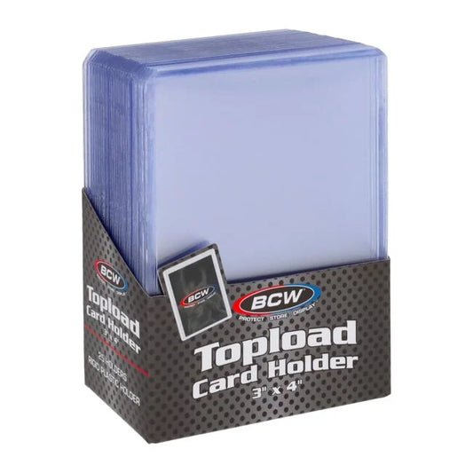 BCW 3x4 Standard Topload Card Holders 25 Count