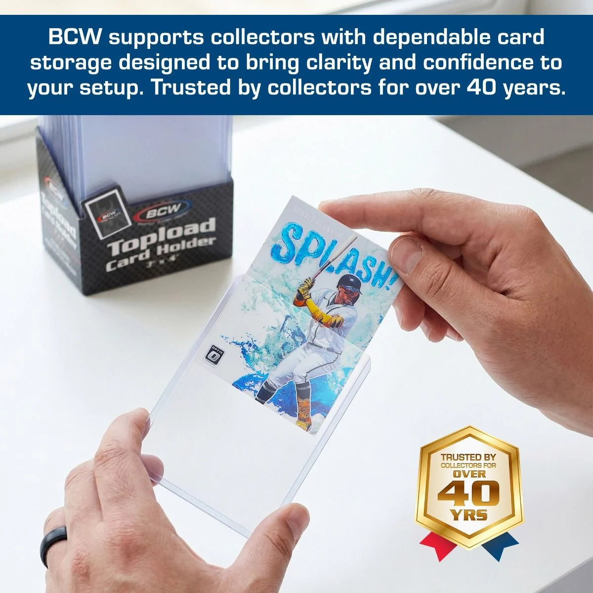 BCW 3x4 Standard Topload Card Holders 25 Count