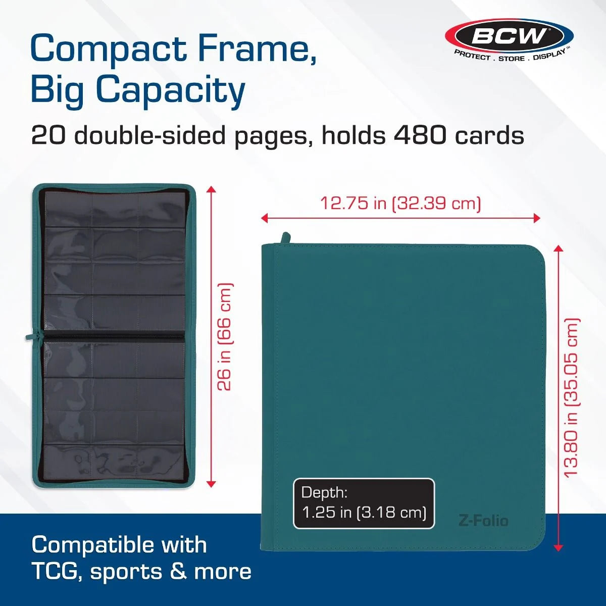 Z-Folio 12-Pocket LX Album – Teal