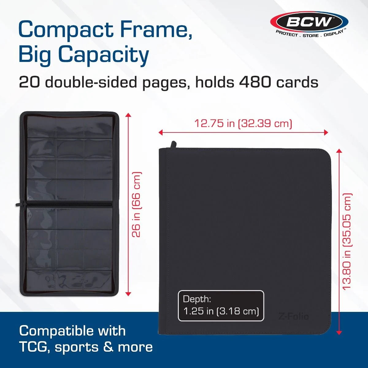 Z-Folio 12-Pocket LX Album – Black