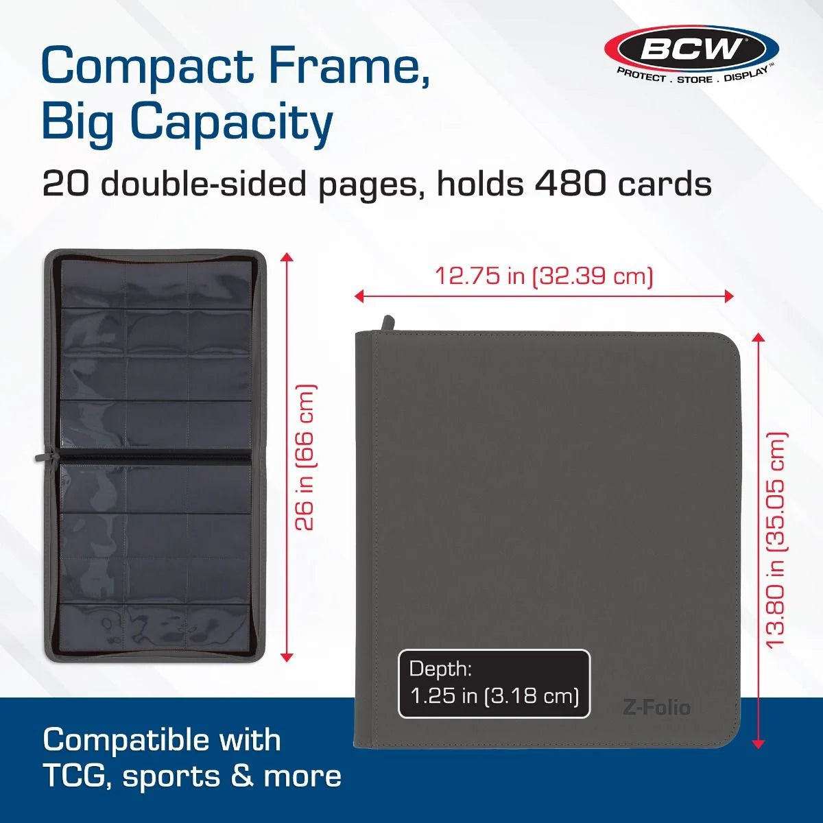 Z-Folio 12-Pocket LX Album – Gray