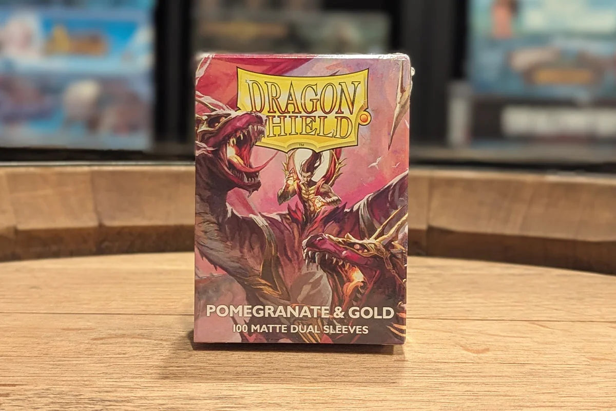 Dragon Shield Dual Matte Pomegranate & Gold Sleeves 100ct
