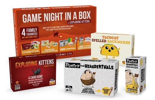 Exploding Kittens Game Night in a Box Bundle