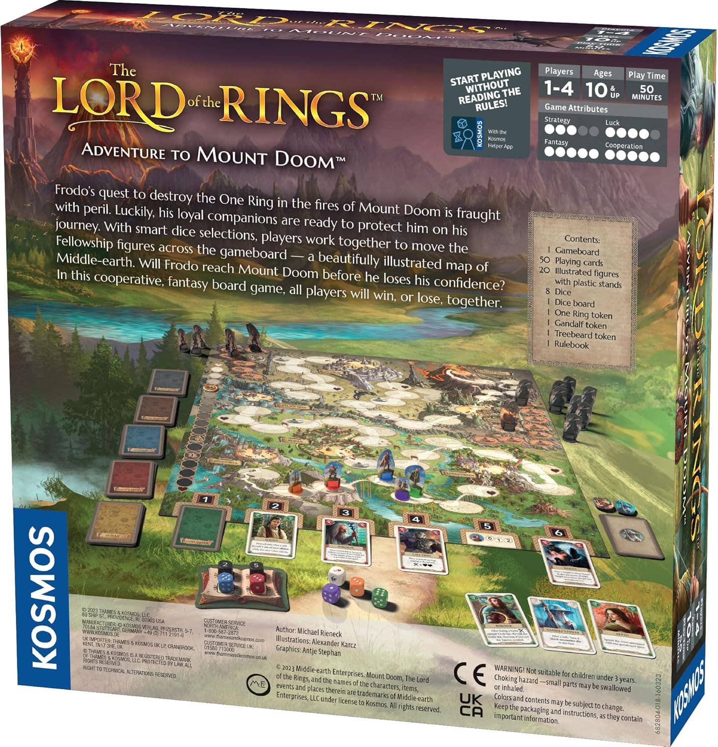 The Lord Of The Rings: Adventure To Mount Doom Board Game