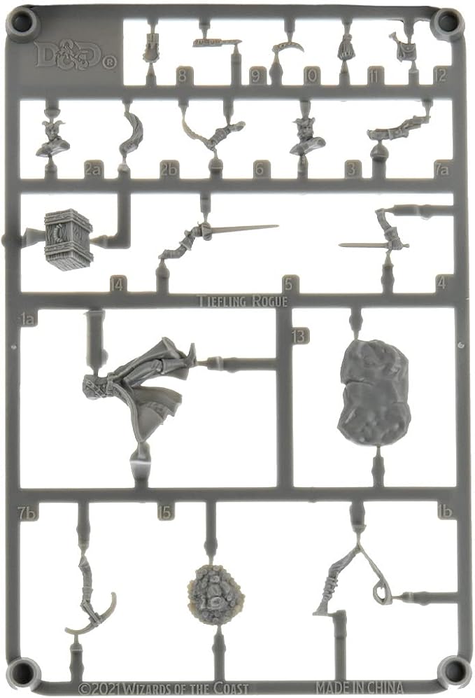 D&D Frameworks Wave 1 – Tiefling Rogue Female (Unpainted)