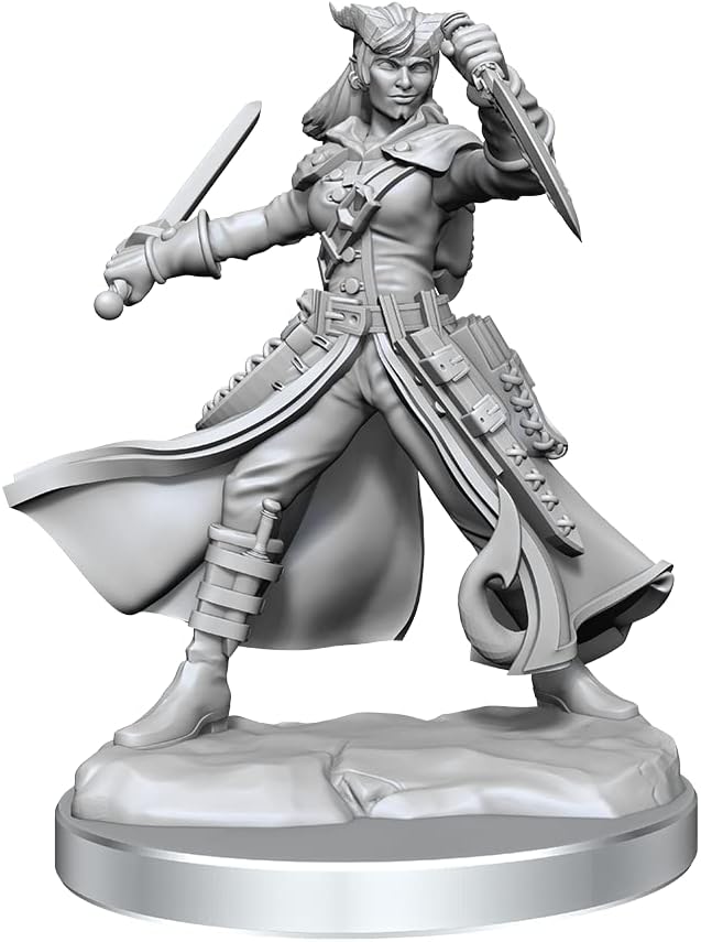 D&D Frameworks Wave 1 – Tiefling Rogue Female (Unpainted)