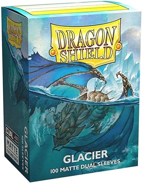 Dragon Shield Dual Matte Sleeves Glacier Standard Size 100 Count
