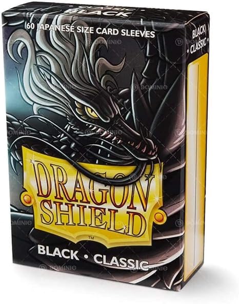 DRAGON SHIELD SLEEVES JAPANESE BLACK 60CT