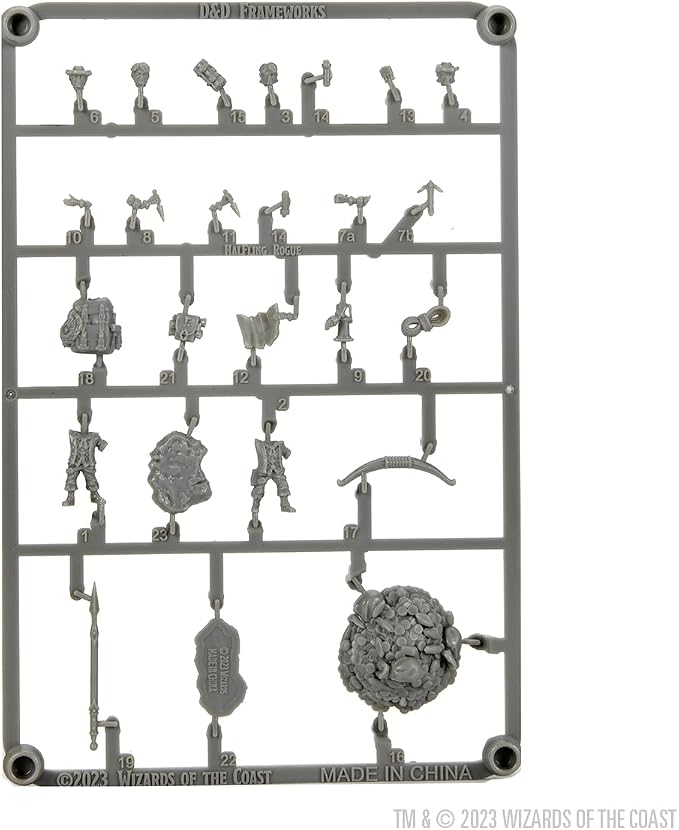 D&D Frameworks Wave 2 – Male Halfling Rogue (Unpainted)