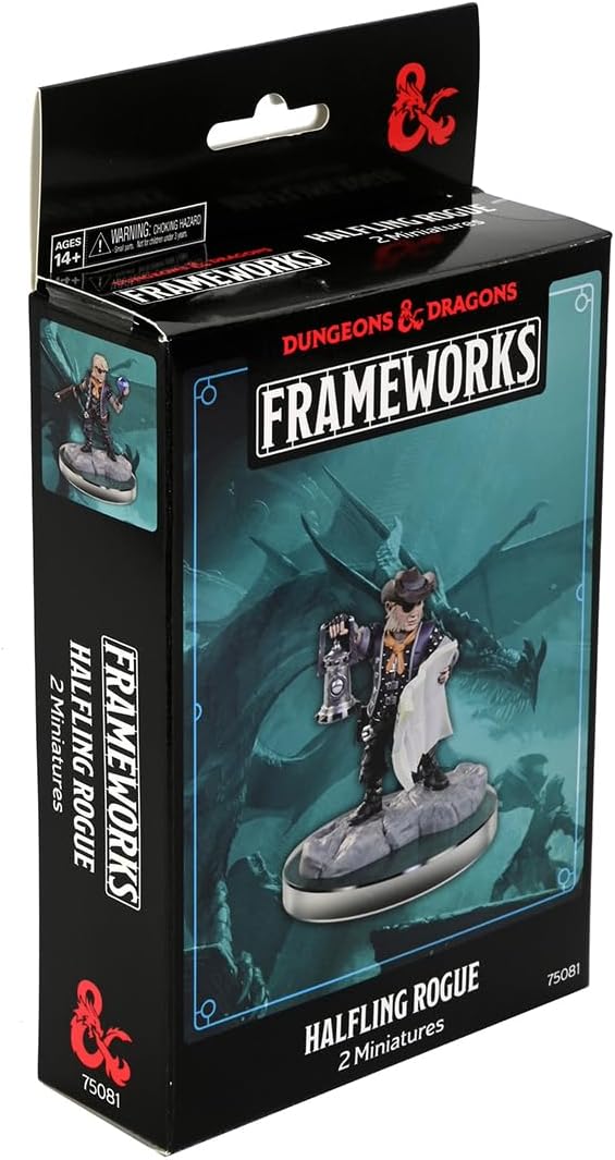 D&D Frameworks Wave 2 – Male Halfling Rogue (Unpainted)
