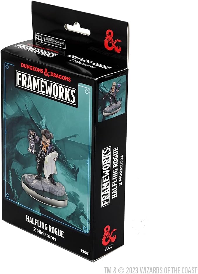 D&D Frameworks Wave 2 – Male Halfling Rogue (Unpainted)