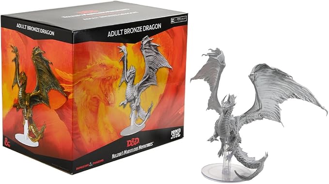 D&D Nolzur's Marvelous Miniatures – Adult Bronze Dragon (Unpainted)