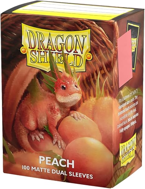 Dragon Shield Dual Matte Sleeves – Peach "Piip" (100 Count)