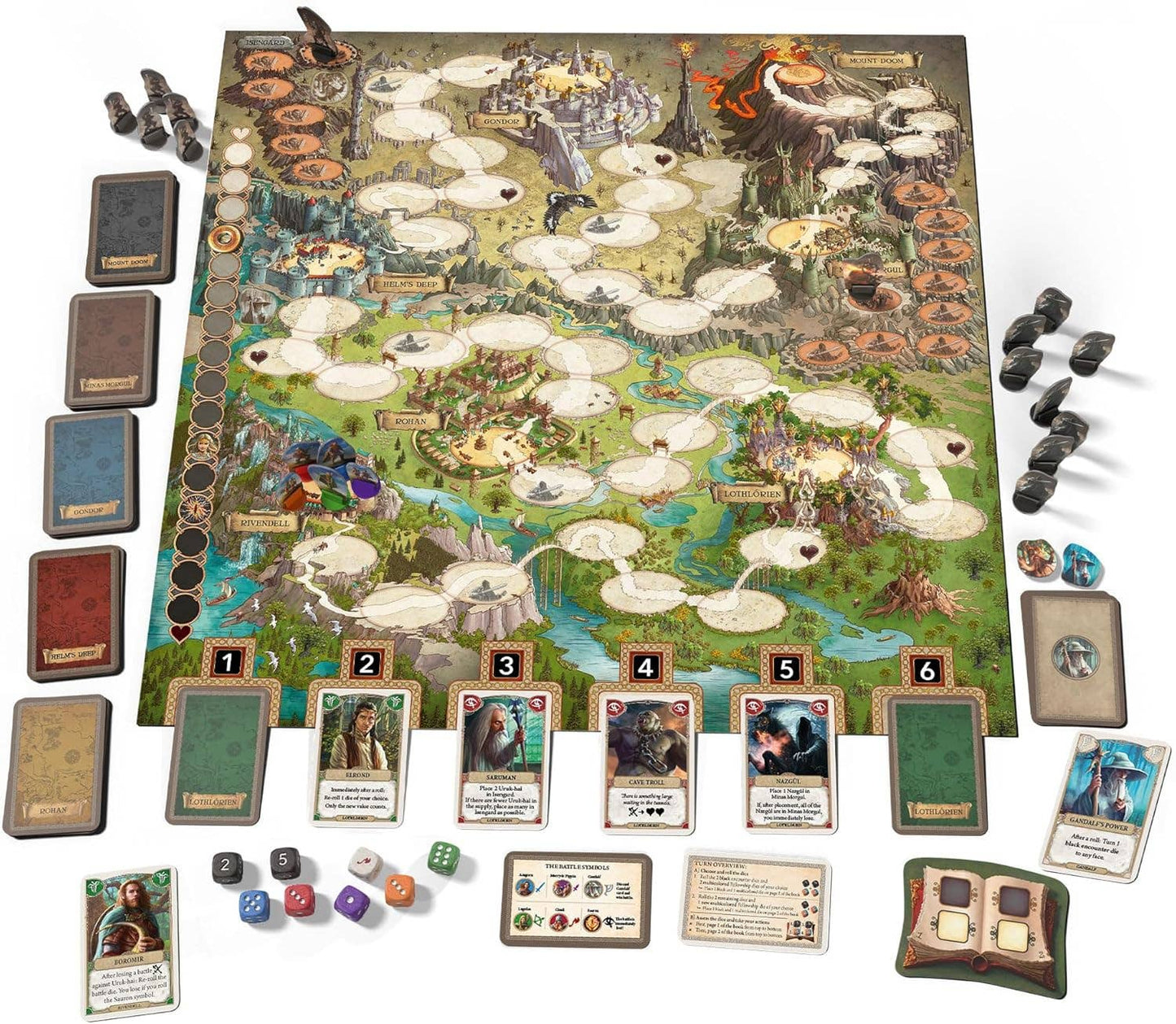 The Lord Of The Rings: Adventure To Mount Doom Board Game