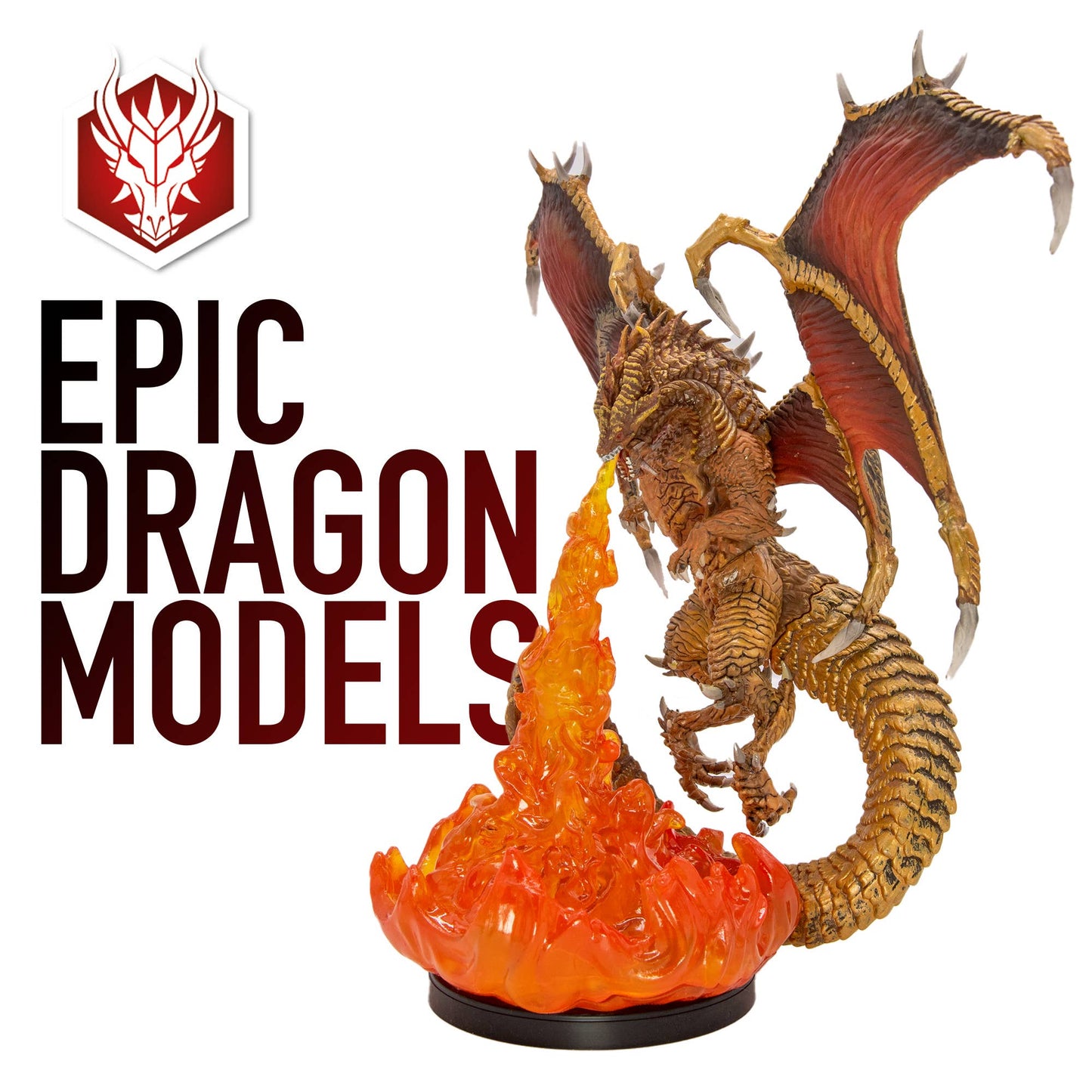 Tanares: Epic Dragon Models: Painted Gold Dragon
