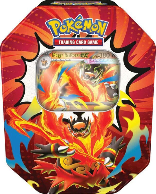 Pokémon TCG Mega Evolution Ascended Heroes Tin Mega Emboar ex