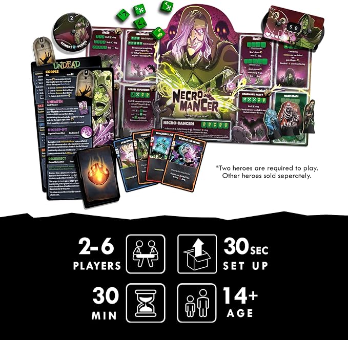 Dice Throne Hero Pack – Necromancer