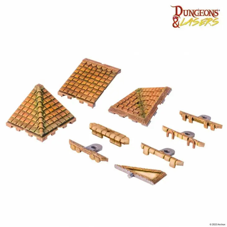 Dungeons & Lasers: Assorted Terrain: Pathfinder Terrain: Abomination Vaults Half-height Walls