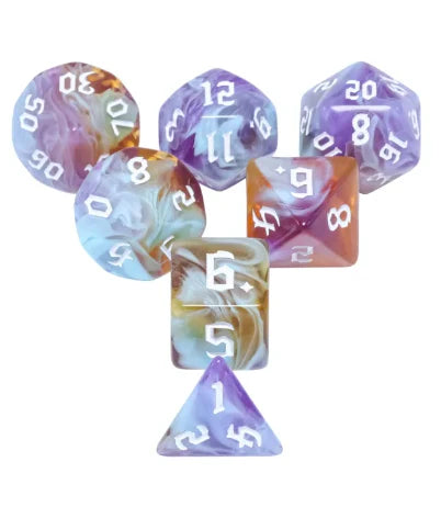 Foam Brain Games Amethyst Sunset RPG Dice Set
