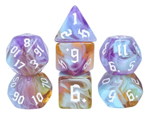 Foam Brain Games Amethyst Sunset RPG Dice Set
