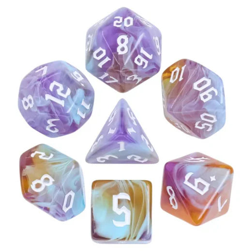 Foam Brain Games Amethyst Sunset RPG Dice Set