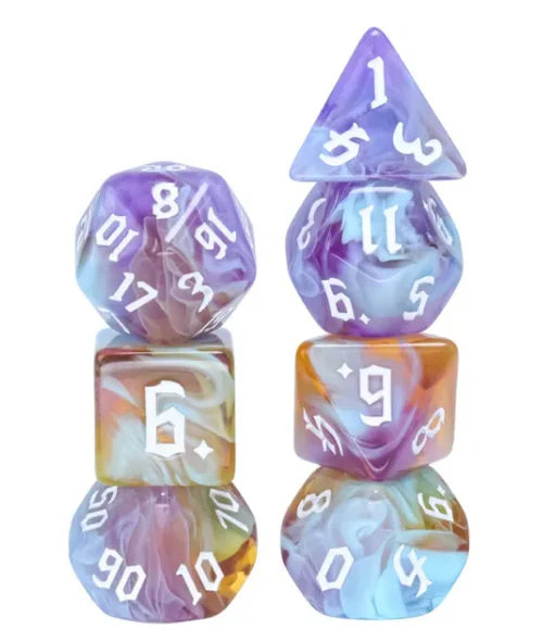 Foam Brain Games Amethyst Sunset RPG Dice Set