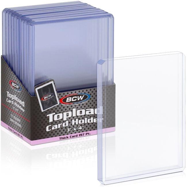 BCW 3x4 Thick Card Topload Holder 197 PT