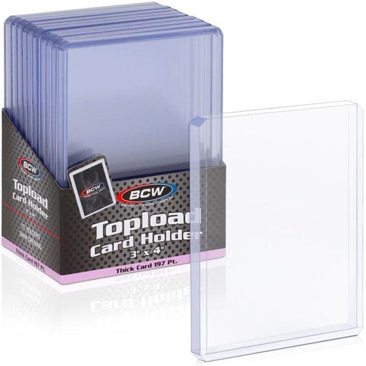 BCW 3x4 Thick Card Topload Holder 197 PT