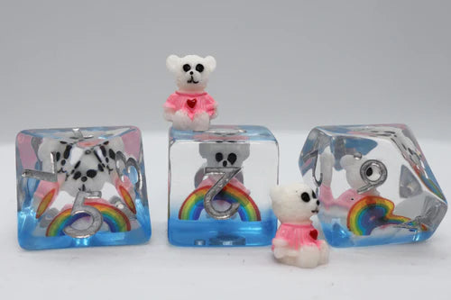 Foam Brain Games Rainbow Teddy RPG Dice Set